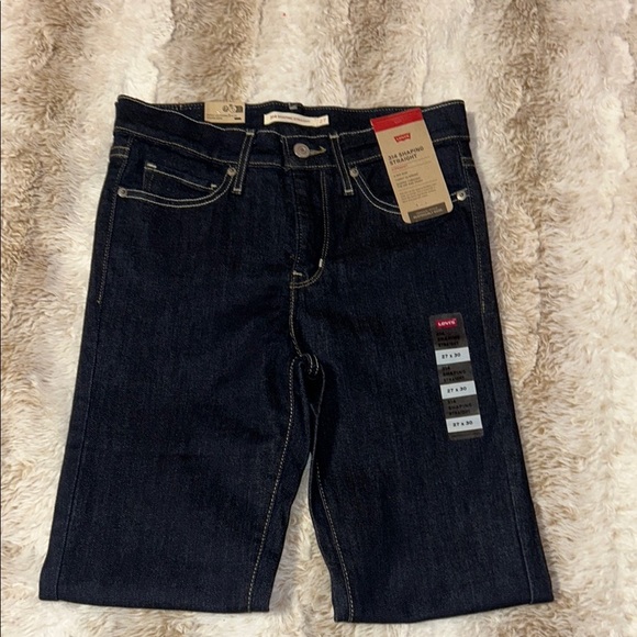Levi's Blue Straight Leg Jeans with Red Tag - Picture 5 of 7